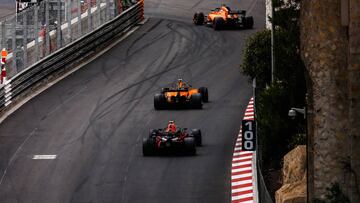 Alonso, Vandoorne y Verstappen en M&oacute;naco.