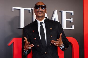 Snoop Dogg posa en la alfombra roja de la gala TIME100 celebrada en la ciudad de Nueva York. 