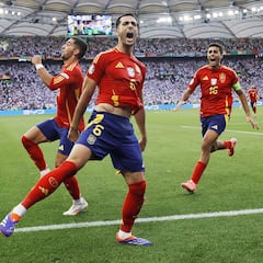 España-Alemania: el tanto de la clasificación al final de la prórroga y la celebración