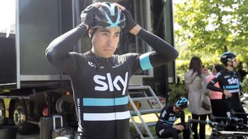 Mikel Landa, durante la jornada de descanso del Giro de Italia 2016.