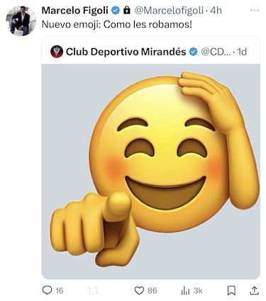 Figoli, contundente tras perder en Miranda: ¡°Nuevo emoji: como les robamos¡±