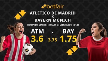 Atlético de Madrid vs. Bayern Múnich: horario, dónde ver, pronósticos y clasificación