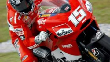 <b>VUELVE.</b> El piloto español ha vuelto a subirse en una Ducati de MotoGP para efectuar unos entrenamientos en el circuito de Mugello.