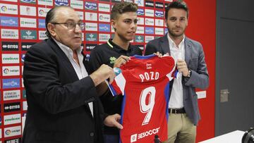 Presentación de Pozo como jugador del Granada.