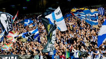 Aficionados de la Real Sociedad.