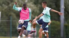 Carvalho, durante un entrenamiento en Alemania.