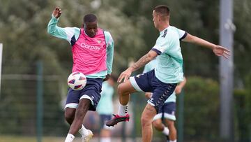 Carvalho, durante un entrenamiento en Alemania.