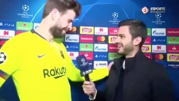 El periodista brasileño que sorprendió a Piqué...¡en catalán!