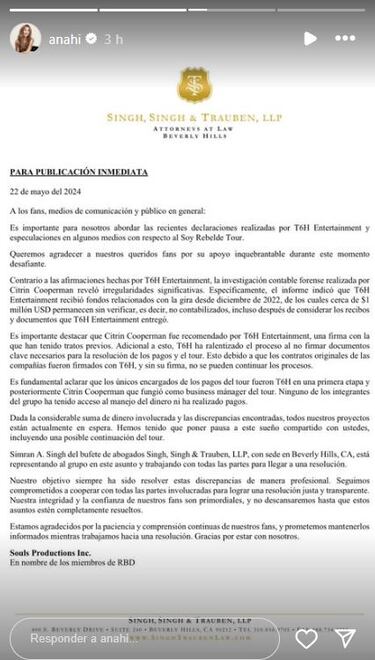 RBD confirma irregularidades en su última gira: qué pasó con su exmánager Guillermo Rosas 