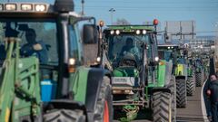 Protestas de los agricultores en España.