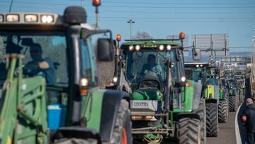 Protestas de los agricultores en España.