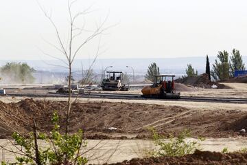 Obras en los accesos por carretera. 