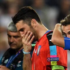 Buffon, Bonucci y Barzagli lloraron en directo: “Nadie recordará lo que fuimos”