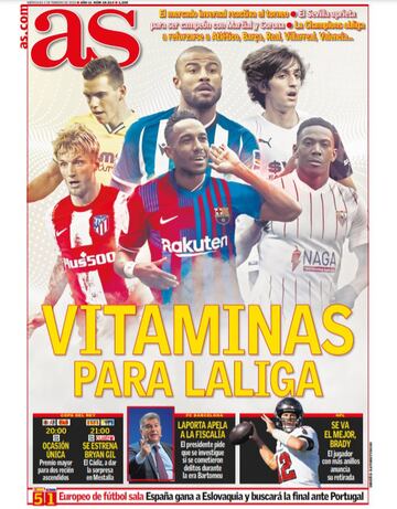 Las portadas de AS de febrero