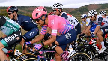 Daniel Felipe Mart&iacute;nez, ciclista del EF Pro Cycling no tom&oacute; la salida en la etapa 4 y abandon&oacute; La Vuelta, luego de su dura ca&iacute;da en la primera jornada