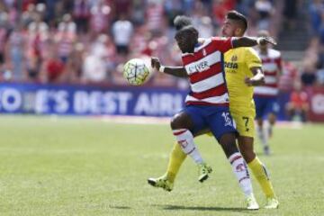 Thievy (Granada CF) y Samuel (Villareal CF)