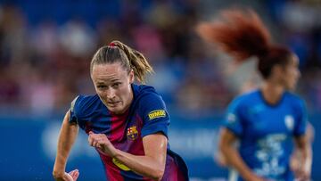 Graham en el partido contra el Alhama Femenino.