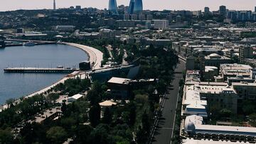 El Gran Premio de Azerbaiyán se disputa en el circuito callejero de Bakú. Tiene una longitud de 6,003 km en 20 curvas.