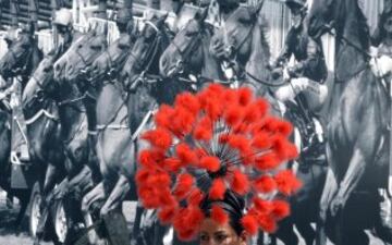 Despliegue de sobreros y pamelas durante una nueva edición de la Royal Ascot. 
