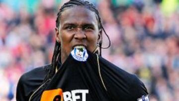 Hugo Rodallega jug&oacute; en Colombia en el Deportivo Cali y el Deportes Quind&iacute;o.