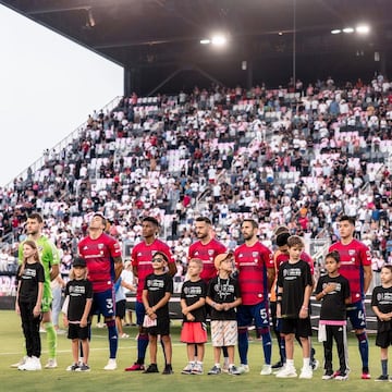 Jos Antonio Martnez antes de disputar un partido de la MLS con FC Dallas.