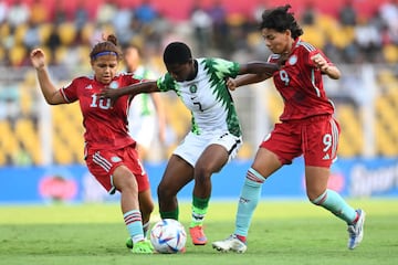 Nigeria y Colombia se enfrentaron por las semifinales del Mundial Femenino Sub 17 de la India en el Estadio Fatorda de Goa.