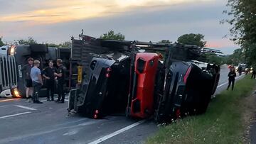 Súper autos valorados en millones de dólares son destruidos en un accidente