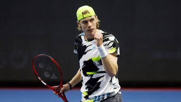 Denis Shapovalov cierra el puño en San Petersburgo.