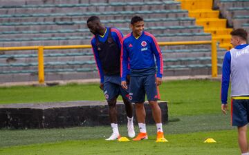 Colombia entrenó con 22 jugadores, Cristian Borja fue la única ausencia por una faringoamigdalitis.