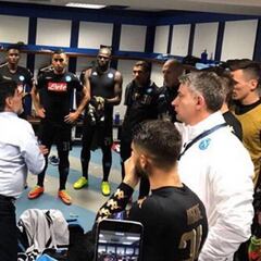 La arenga de Maradona al Nápoles en el vestuario