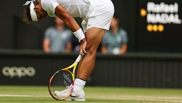 Rafa Nadal jugó con dolor en el abdomen ante el tenista estadounidense Taylor Fritz.