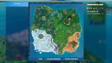 La isla de Fortnite a fecha 11/09/2019