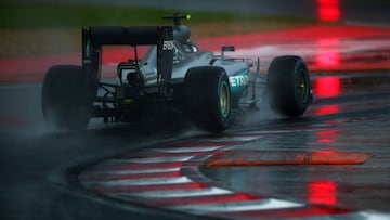 Nico Rosberg durante la calificación del GP Hungría.