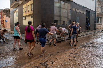 Desperfectos ocasionados por la DANA en Santa Barbara, Tarragona, Catalunya (España). 