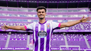 Jota fue presentado con el Real Valladolid.