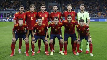 Alineaci&oacute;n de Espa&ntilde;a en el partido ante Italia correspondiente a la semifinal de la UEFA Nations League