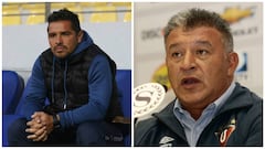 Héctor Tapia y Claudio Borghi son seguidos por un gigante peruano