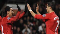 T&eacute;vez y Cristiano en su &eacute;poca en el Manchester United. 