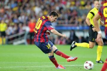 Champions League. Grupo H. Barcelona - Ajax. 2-0. Messi anota el segundo gol.