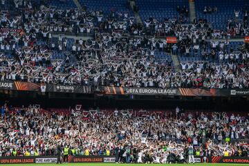 Frankfurt fans at Camp Nou 