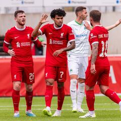 Luis Díaz, el mejor calificado en amistoso de Liverpool