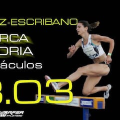 Sánchez Escribano, nuevo récord nacional de 2.000 obstáculos