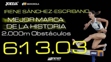 Sánchez Escribano, nuevo récord nacional de 2.000 obstáculos