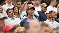 Juan-Carlos Ferrero, en el partido de Carlos Alcaraz contra Frances Tiafoe en Wimbledon.