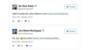 Rahm vacila a Faldo: "Empiezan las excusas a tres días de jugar"