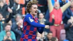 Griezmann celebra el 1-0 ante el Getafe.