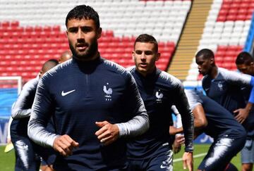 Nabil Fekir on duty with France