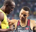 Andre De Grasse corrió su primer 100 con unas Converse