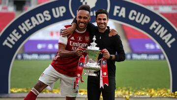 Aubameyang: &quot;La clave para quedarme ha sido Arteta&quot;.