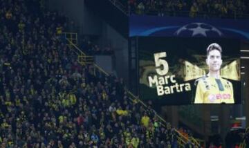 Imágenes de la antesala del duelo Dortmund-Mónaco en el Signal Iduna Park.